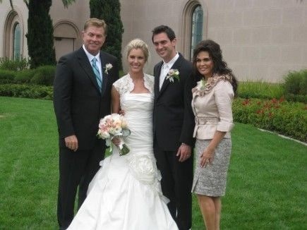 Steve and Marie Osmond on their son's wedding day.