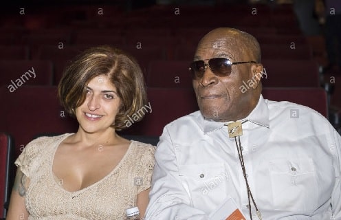 John Amos with his then lover Elisabete De Sousa-Amos.