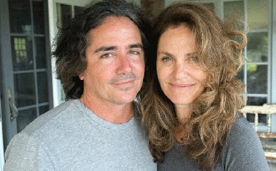 A picture of Brad Silberling with his wife Amy Brenneman.