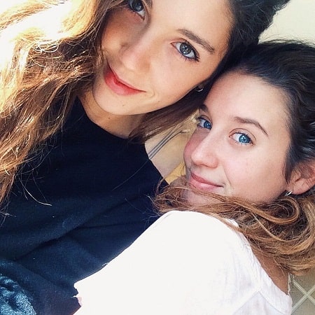 Maria Pedraza with her older sister Celia Pedraza.