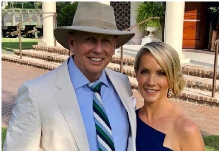 A picture of Peter McMahon with his wife Dana Perino.