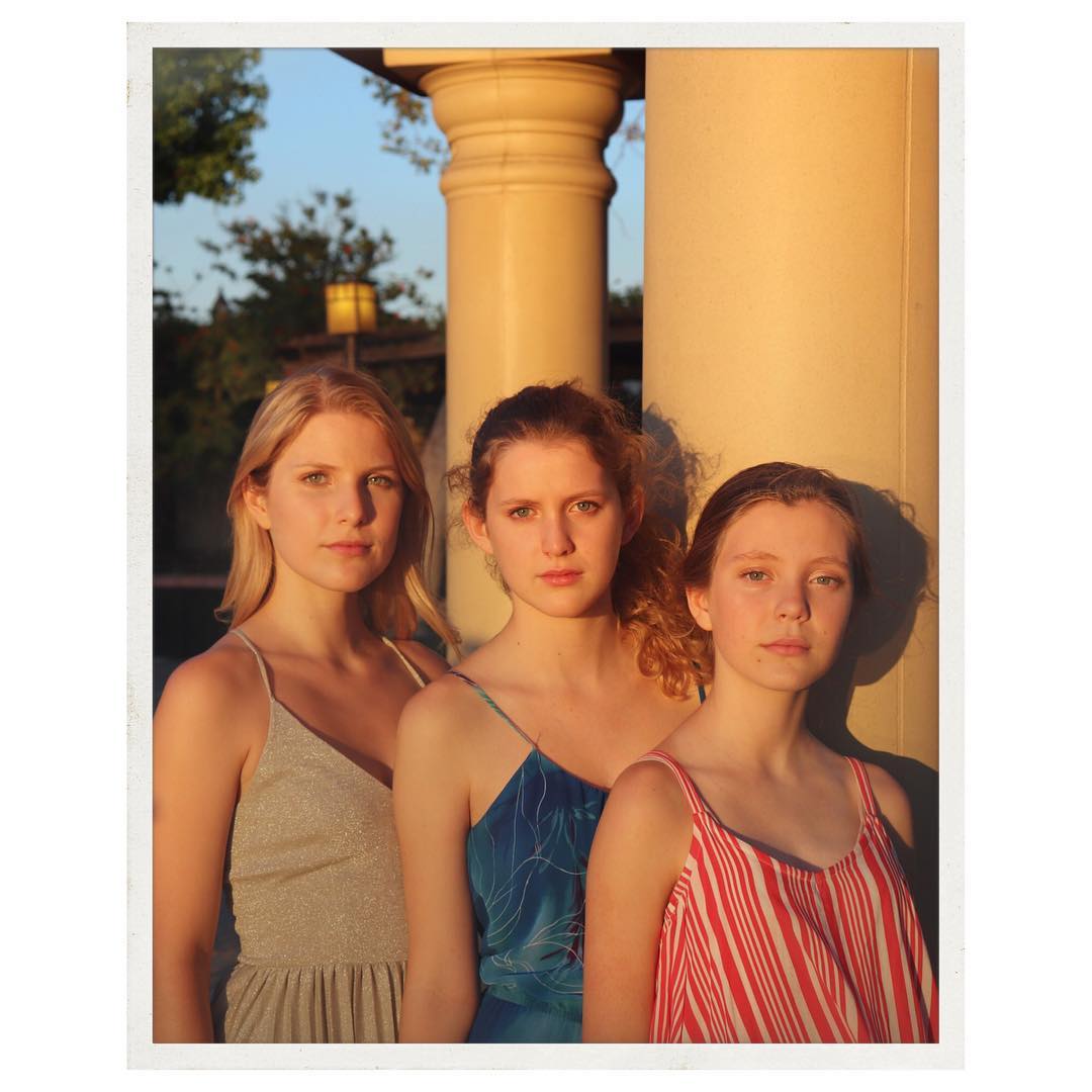 Christine Harrell's three daughters Alexandra Astin(left), Elizabeth Astin(middle), and Isabella Astin(right).