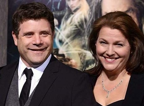 Christine Harrell with her husband Sean Astin. 