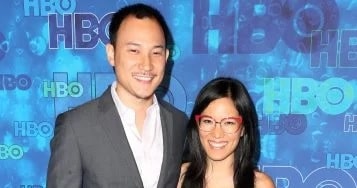 A picture of Ali Wong with her husband Justine Hakuta.