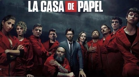 Itziar Ituño Martínez with other cast members of Money Heist (La Casa De Papel).