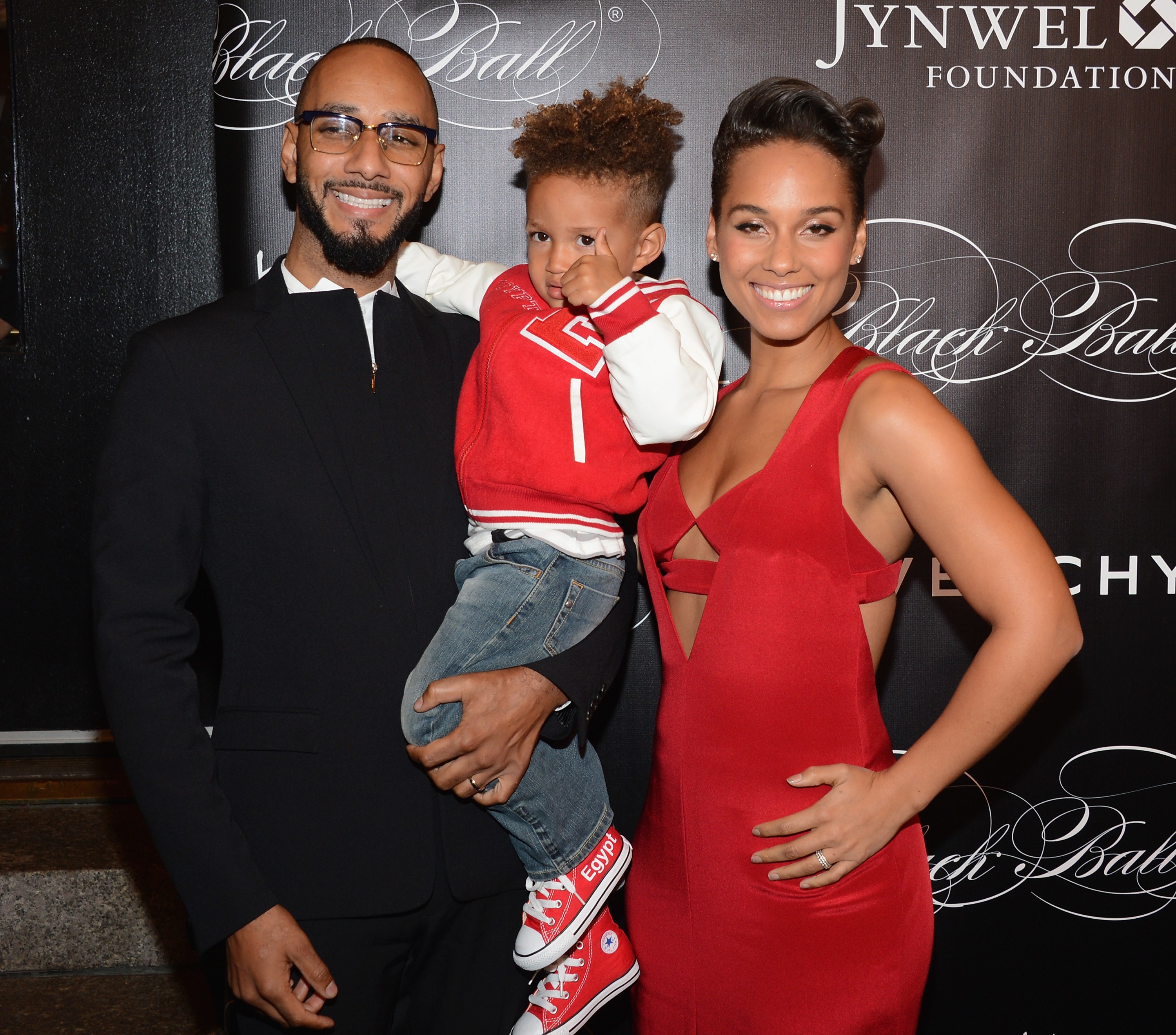 Egypt Daoud with his parents.