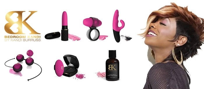 Kandi Burruss promoting Bedroom Kandi product.