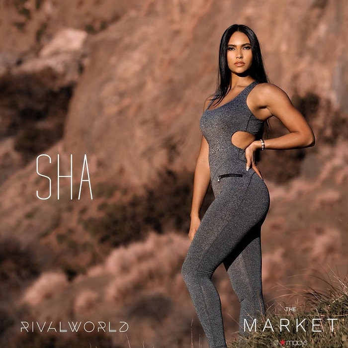 Shaniece Lozada promoting her clothing business SHA.