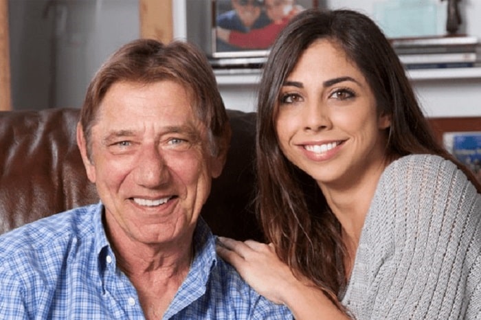 Jessica Namath with her dad Joe Namath