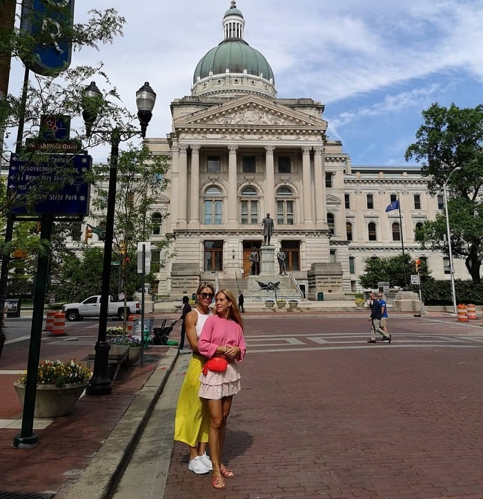 Olga and Anna in Indianapolis.