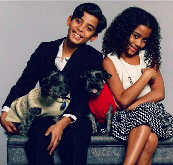 The two gorgeous siblings D.J. and Amira.
