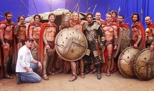 A picture of Patrick Sabongui in the suiting of 300. 