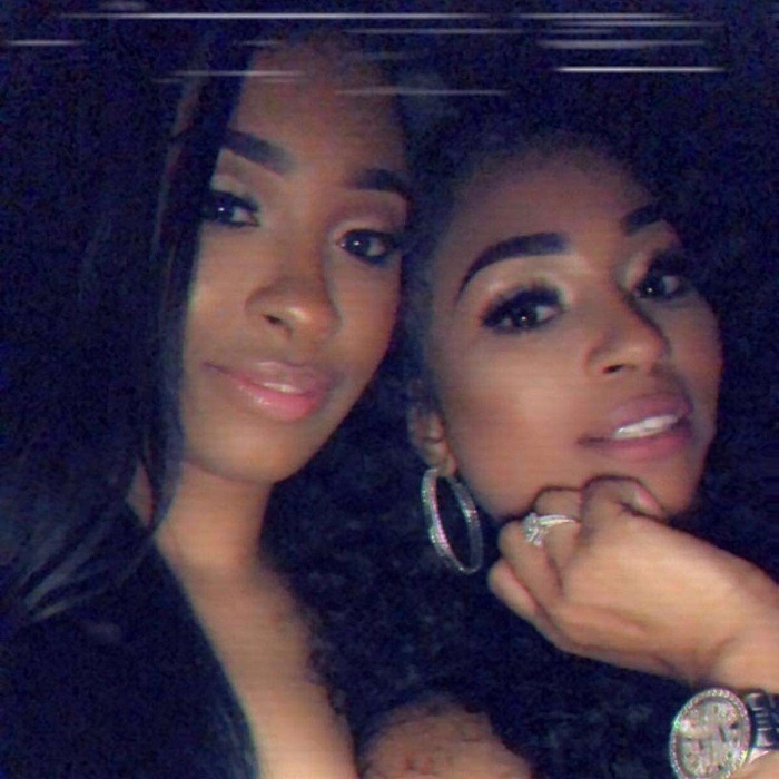 The gorgeous mom and daughter duo, Karlie Redd and Jasmine Lewis. 