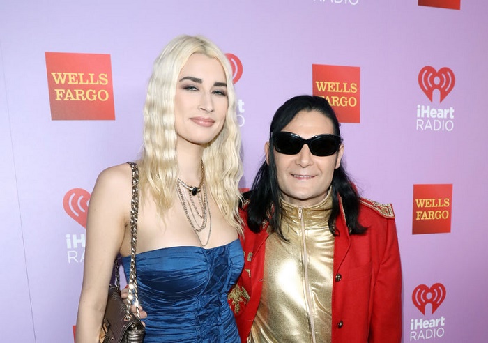 Corey Feldman with his wife Courtney Anne Mitchell in iHeart radio.