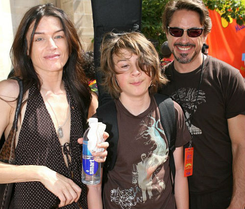 Deborah Falconer got caught on camera along with her ex-husband Robert Downey Jr. and son Indi Falconer Downey.
