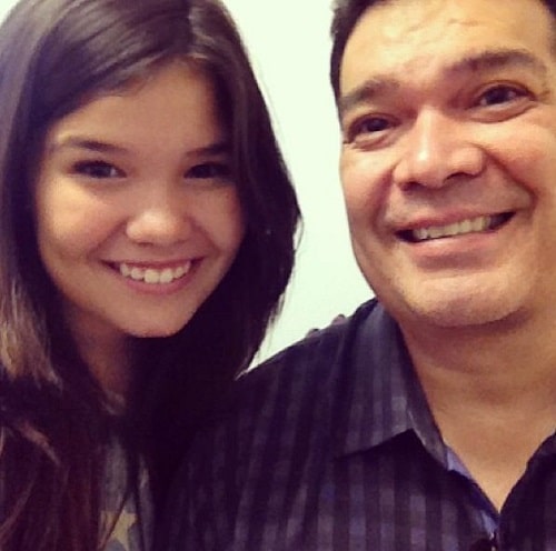 Eddie with his biological daughter Madison De La Garza. 