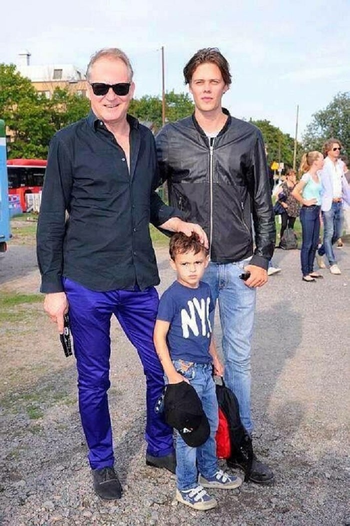 Kolbjorn with his father and step brother.