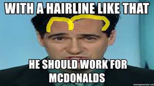 Carl Azuz hairstyle has been used for a meme post.