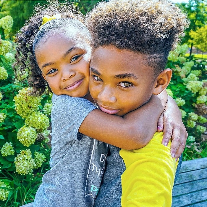 DJ Babey's two adorable kids Autumn and Andrew.