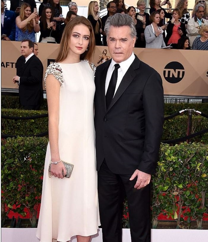 Karsen with her super rich father attending a red carpet event.