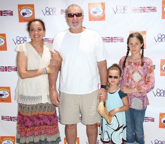 Claire with her family in Kidstock Music And Arts Festival, 2012.