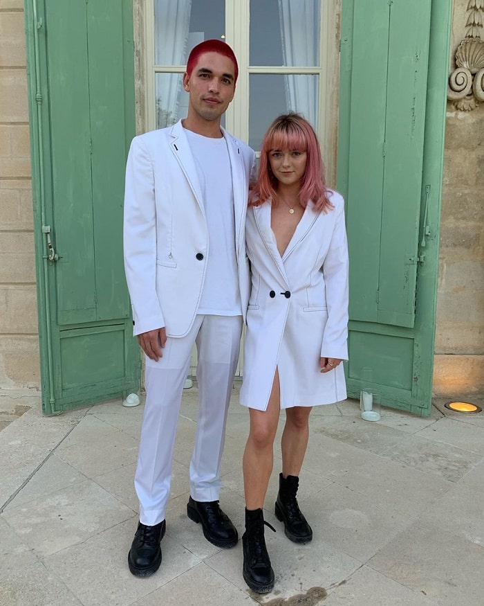 Reuben and Maisie on Joe Jonas and Sophie Turner's wedding.