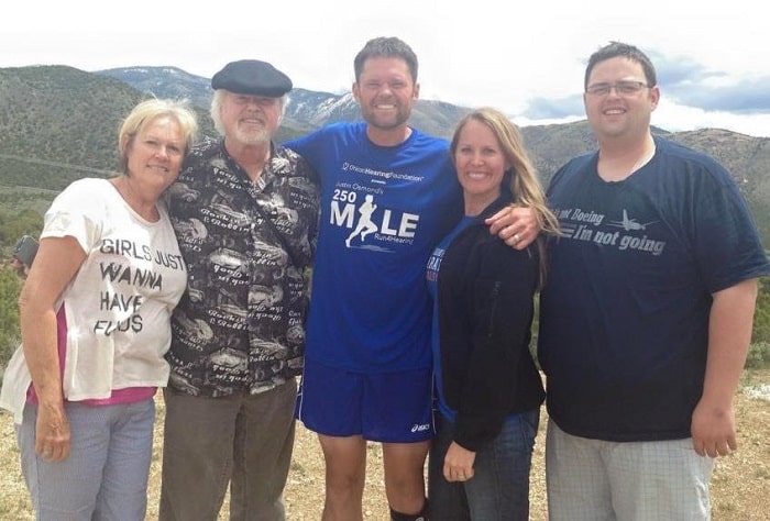 Troy, his parents and his brother and sister in law.