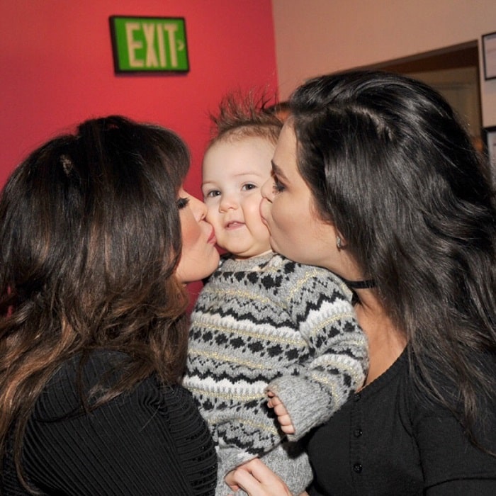 Rachael with her daughter Rocket and mother. 