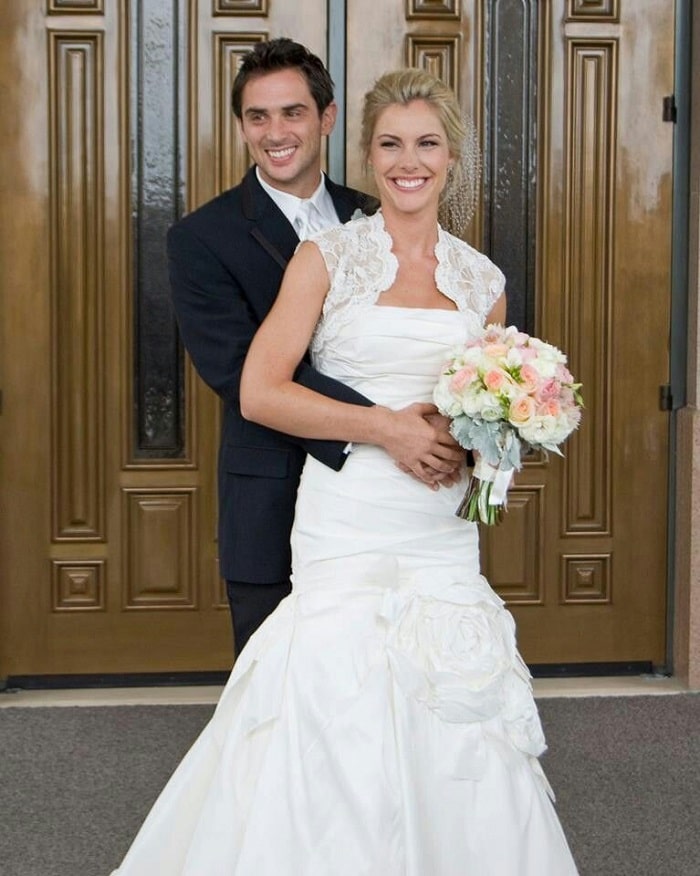 Stephen and his gorgeous and loving wife Claire on their wedding day.