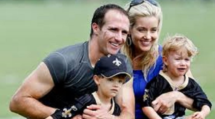 NFL’s Drew Brees’ Cute Son Bowen Christopher Brees With His Wife Brittany Brees