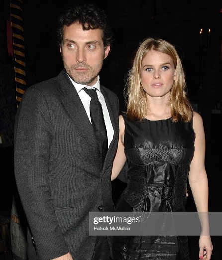 Alice Eve with her ex-boyfriend Rufus Sewell.