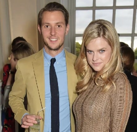 Alice Eve with her ex-husband Alex Cowper-Smith.