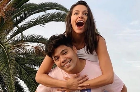 Bethany Mota and her boyfriend Dominic Sandoval aka D-Trix.