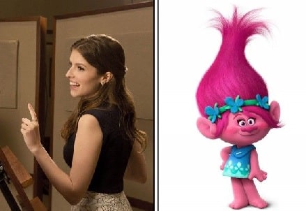 A picture of Anna Kendrick who has given her voice to poppy in Trolls.
