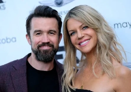 Rob McElhenney with his wife Kaitlin Olson 