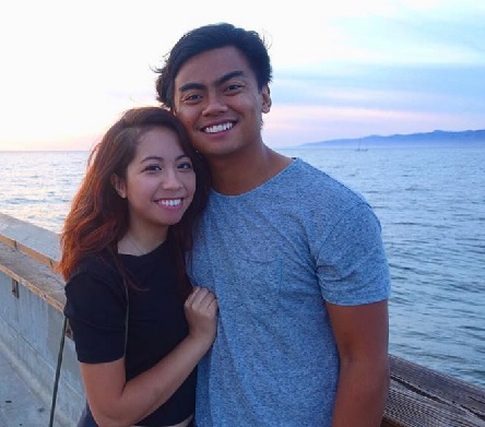 Roi Wassabi with his girlfriend Monette.