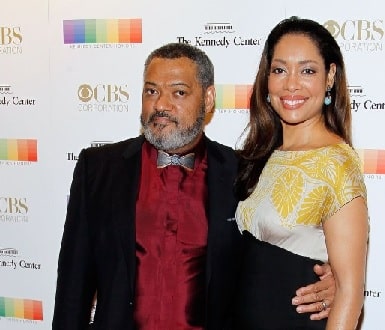 A picture of Laurence Fishburne's second wife Gina Torres