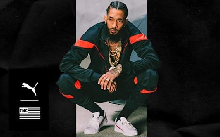 Nipsey Hussle doing photoshoots for Puma.