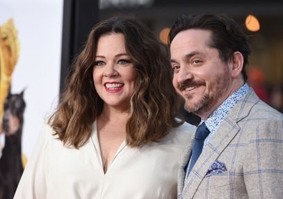 Vivian's parents Ben Falcone and Melissa McCarthy.