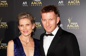 A picture of David Wenham and Kate Agnew.