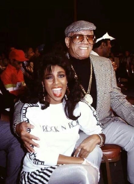 A picture of Kaho Cho's stepdaughter Debraca Denise with her father Redd Foxx.
