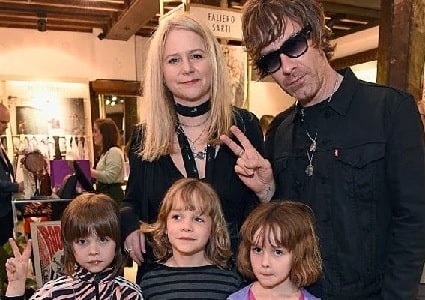 Lee Starkey with her husband Jay Mehler and triplet Smokey and Jakamo and Ruby Tiger.