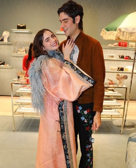 Zoe Sidel with her boyfriend Thomas Cohen.