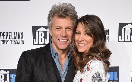 A picture of Romeo Jon Bongiovi parents Jon Bon Jovi and Dorothea Hurley.