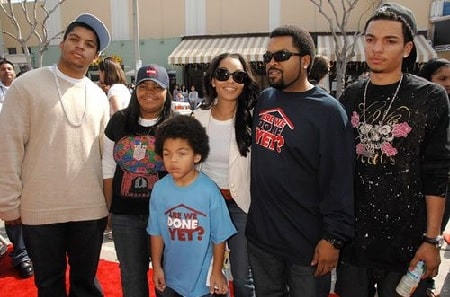 Shareef Jackson with his three siblings named O'Shea Jackson Jr. (from left), Karima Jackson, and Darrell Jackson.