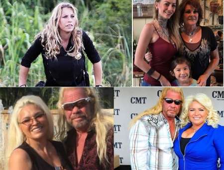 la Fonda sue Honeycutt's ex-husband Duane Chapman with Lyssa Rae Brittain, Tawny Marie, and Beth Smith