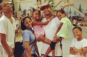 Tawanna Turner's ex-husband Allen Iverson with their children.