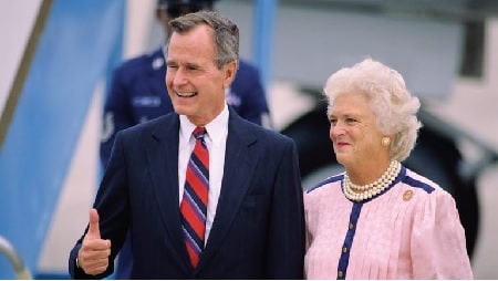 Gigi Grace grandparents late George Herbert Walker Bush and late Barbara Bush.