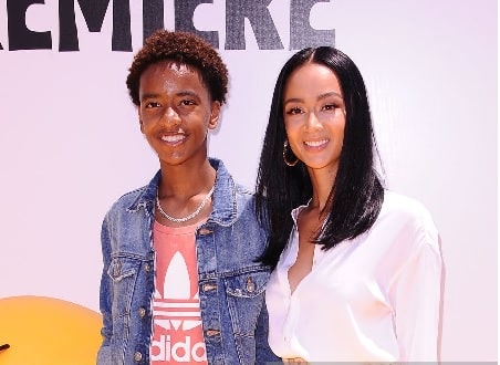 Kniko Howard with his mother Draya Michael.