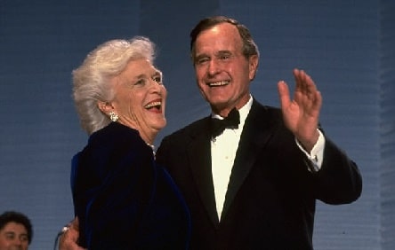 Sam LeBlond grandparents George Herbert Walker (H.W.) Bush and Barbara Bush.